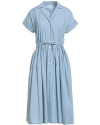 Fedeli - Midi Dress Cotton, Elastane - Lyst