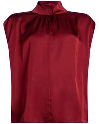 Manila Grace - Burgundy Top Viscose - Lyst