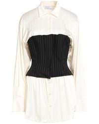 GIUSEPPE DI MORABITO - Cream Mini Dress Virgin Wool, Elastane, Acetate, Viscose - Lyst