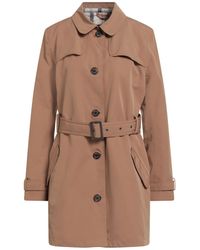 Barbour - Camel Overcoat & Trench Coat Polyester, Cotton, Polyurethane - Lyst