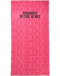 DSquared² Serviette de plage - Rose