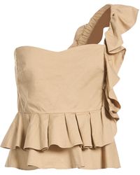 Babylon - Sand Top Cotton, Elastane - Lyst