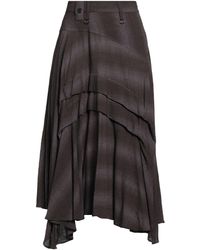 High - Use Midi Skirt Rayon, Cotton, Virgin Wool - Lyst