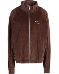 Nike - Air ' Corduroy Fleece Full-Zip Jacket Sweatshirt Cotton - Lyst