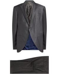Corneliani - Charcoal Suit Virgin Wool, Silk - Lyst