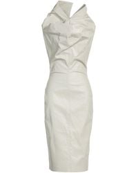 Rick Owens - Light Midi Dress Cotton, Elastane, Rubber - Lyst