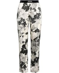 Tom Ford - Pants Silk, Elastane - Lyst