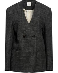 Alysi - Chocolat Blazer Wool, Polyester, Linen - Lyst