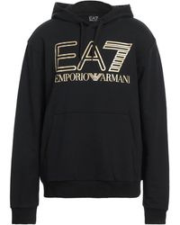 EA7 - Sweatshirt Cotton, Elastane - Lyst