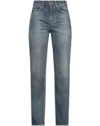 Celine Low-Rise Flared Jeans in Blue | Lyst