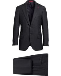 Isaia - Charcoal Suit Wool - Lyst
