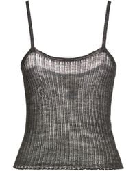 Alysi - Crème Top Acrylic, Merino Wool, Viscose - Lyst