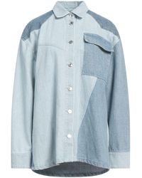MSGM - Denim Shirt Cotton - Lyst