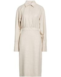 Genny - Midi Dress Virgin Wool, Viscose, Elastane, Polyamide, Metallic Polyester - Lyst