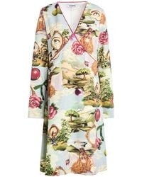 Vivetta - Sky Midi Dress Polyester, Elastane - Lyst
