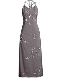 DES_PHEMMES - Maxi Dress Polyester, Viscose, Wool, Elastane - Lyst