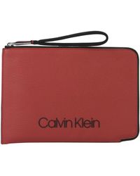 Calvin Klein Portadocumentos - Rojo