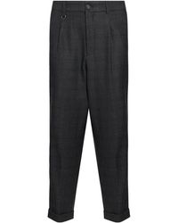 Paolo Pecora - Charcoal Pants Polyester, Viscose, Wool, Elastane - Lyst