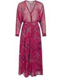 Poupette - Maxi Dress Silk - Lyst