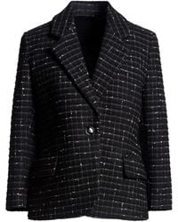 MSGM - Blazer Polyester, Viscose, Cotton, Acrylic, Wool - Lyst