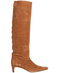 STAUD - Suede Wally Knee-high Boots 55 - Lyst