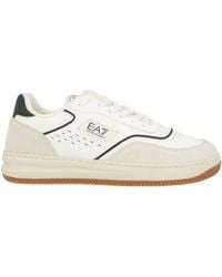 EA7 - Ivory Sneakers Polyester - Lyst