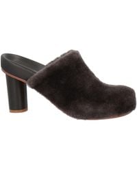 Paloma Barceló - Ariel Dark Mules & Clogs Shearling - Lyst