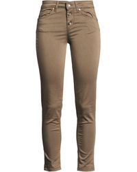 Liu Jo - Taupe Pants Cotton, Polyester, Elastane - Lyst