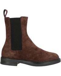 Pollini - Dark Ankle Boots Leather - Lyst