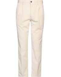 Incotex - Slacks By Slowear Ivory Pants Cotton, Elastane - Lyst