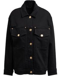 Versace - Denim Outerwear Cotton, Elastane - Lyst