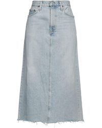 Agolde - Denim Skirt Recycled Cotton - Lyst