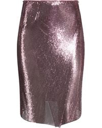 Rabanne - Mini Skirt Aluminum - Lyst