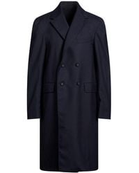 Officine Generale - Overcoat & Trench Coat Wool, Polyester - Lyst