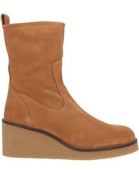 Unisa - Camel Ankle Boots Leather - Lyst