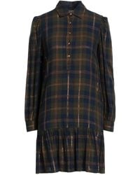 GAUDI - Jeans Mini Dress Viscose, Cotton, Metallic Fiber - Lyst