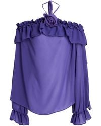 ATELIER LEGORA - Top Viscose, Nylon, Polyester - Lyst