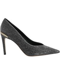 Luciano Padovan - Charcoal Pumps Textile Fibers - Lyst