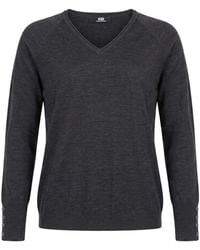 Alpha Studio - Charcoal Sweater Merino Wool - Lyst