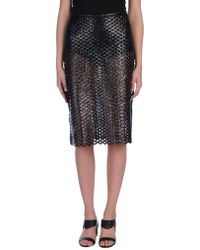 Isabel Marant Falda a media pierna - Negro