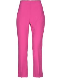 Compagnia Italiana - Fuchsia Pants Polyester, Elastane - Lyst