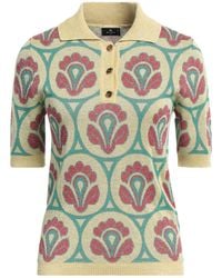 Etro - Khaki Sweater Viscose, Polyester, Metallic Fiber, Polyamide - Lyst