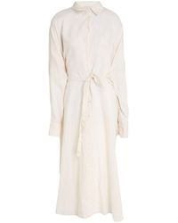 Antonelli - Midi Dress Linen - Lyst