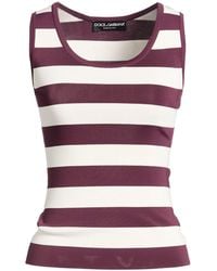 Dolce & Gabbana - Top Viscose, Polyamide, Elastane - Lyst