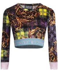 Versace Jeans Couture - Top Polyester, Elastane, Polyamide - Lyst