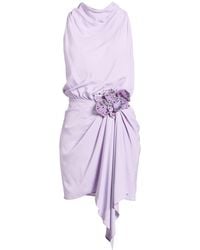 Amen - Lilac Mini Dress Acrylic, Silk, Elastane - Lyst
