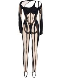 Mugler - Jumpsuit Polyamide, Elastane - Lyst
