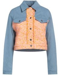 Karl Lagerfeld - Denim Outerwear Cotton, Elastane, Polyester, Polyamide - Lyst