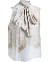 ERMANNO FIRENZE - Top Viscose, Polyamide, Cotton - Lyst