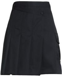 Sandro - Midnight Mini Skirt Polyester, Virgin Wool - Lyst